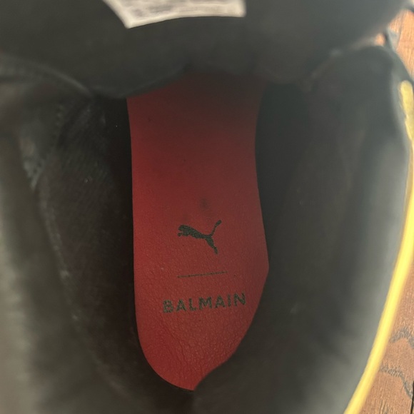 Balmain puma collaboration collab black sneaker boot bootie shoes 10 - Picture 4 of 7